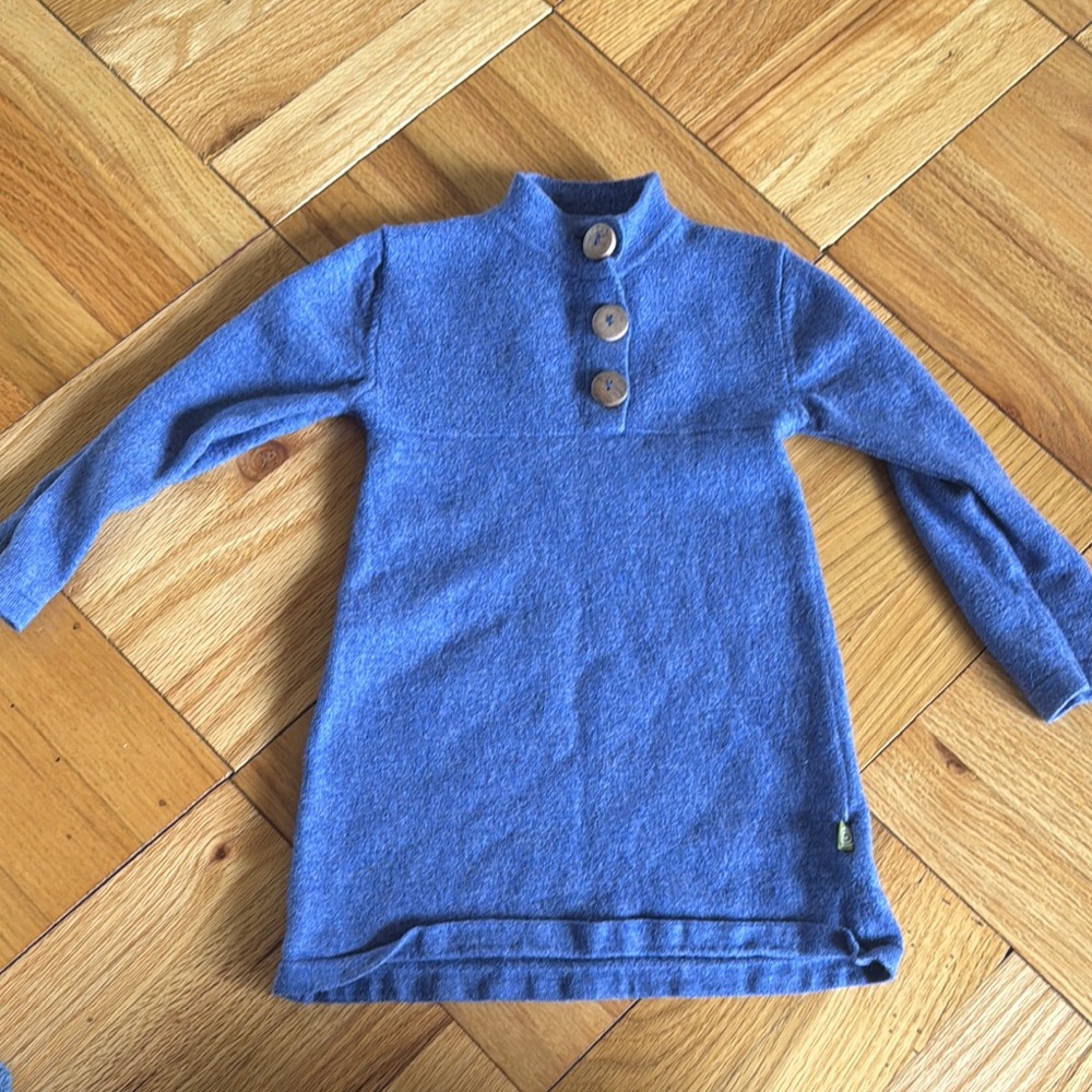 Nui Button-Up organic wool dress